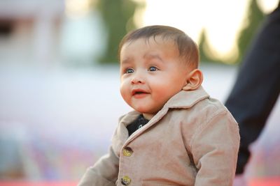 Portrait of cute baby girl