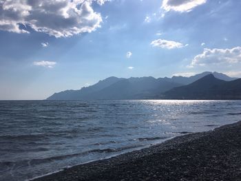 Scenic view of sea against sky