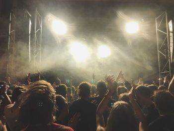 Crowd at music concert