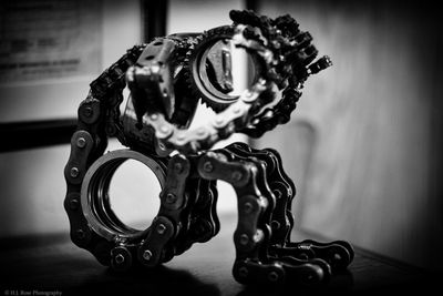 Close-up of typewriter