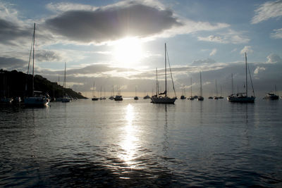 Sailboat in sea