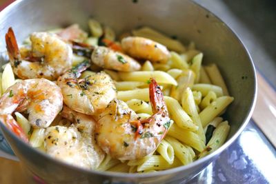 Close-up of seafood in bowl