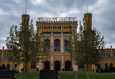 Low angle view of historical building