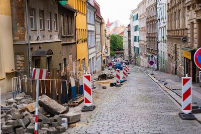 Street amidst buildings in city