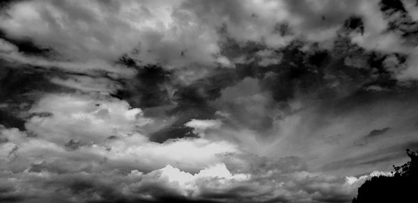 Low angle view of clouds in sky