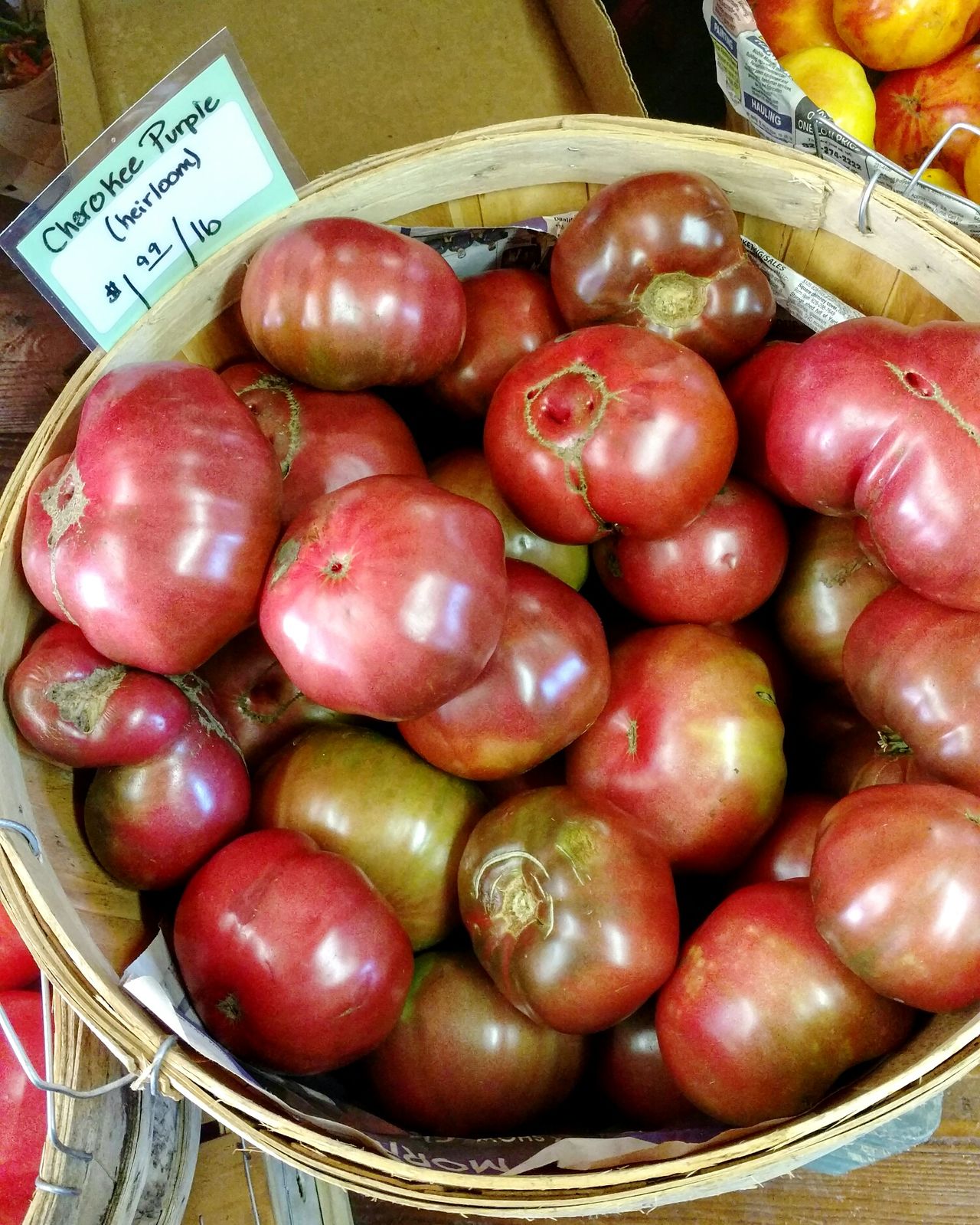 Purple red tomatoes