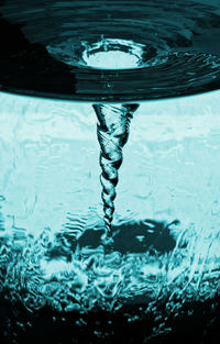 High angle view of water swimming in pool