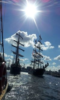 Boats in harbor
