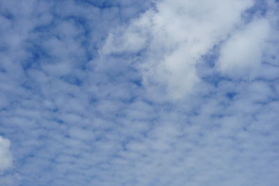 Low angle view of clouds in sky