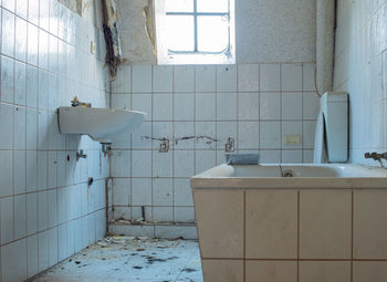 Interior of bathroom