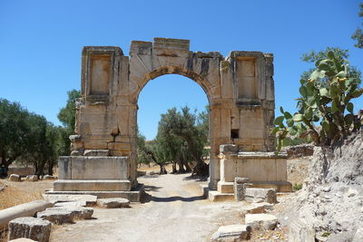 Old ruins against clear sky