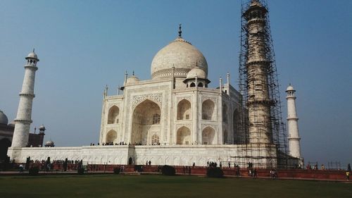 View of historical building against clear sky