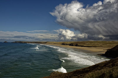 Scenic view of sea against sky