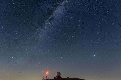 Low angle view of sky at night