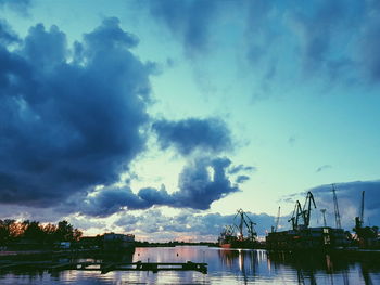 Panoramic view of sea against sky