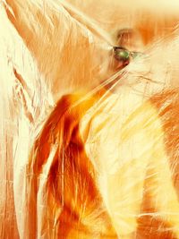 Close-up of person in water