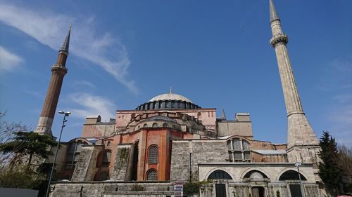 Low angle view of building against sky