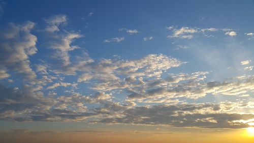 Low angle view of sky