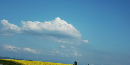 Low angle view of sky over land