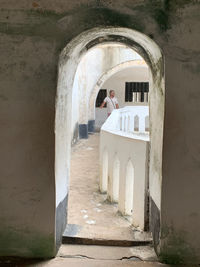 Corridor of old building