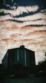 Low angle view of building against sky