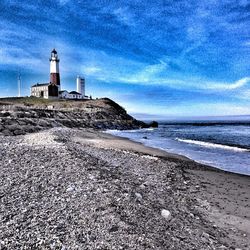 Lighthouse on beach