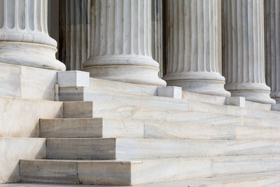 Steps and columns of historic building