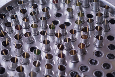 Full frame shot of bottles