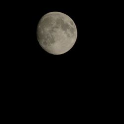 Low angle view of moon in sky