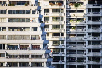 Detail of high rise building in the sathorn area of bangkok