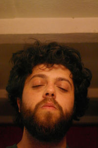 Close-up portrait of young man