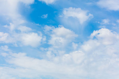 Low angle view of clouds in sky