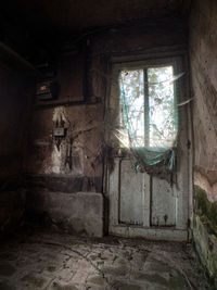 Interior of abandoned house