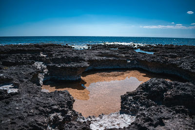 View on the sea in puglia