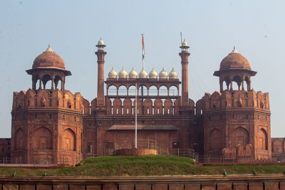 View of historic building against clear sky