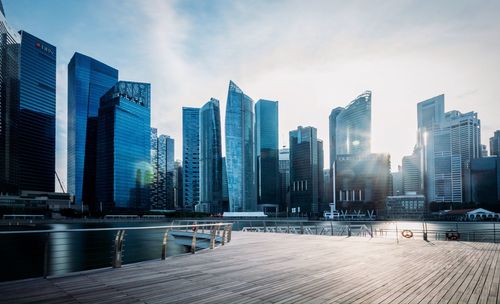 Skyscrapers in city