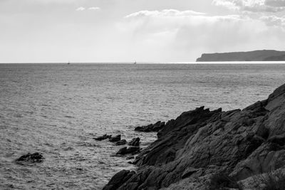 Scenic view of sea against sky