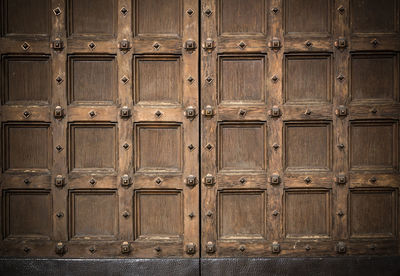 Close-up of wooden door