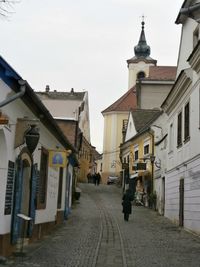 View of church in city