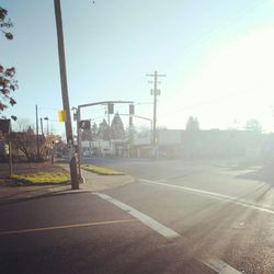 View of road against sky