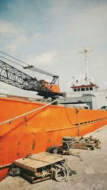 View of construction site against sky