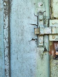 Old rusty metal door