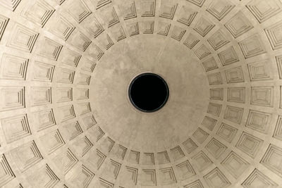 Low angle view of ceiling of historical building