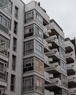 Low angle view of residential building against sky