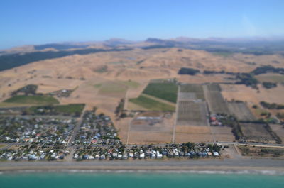 High angle view of landscape