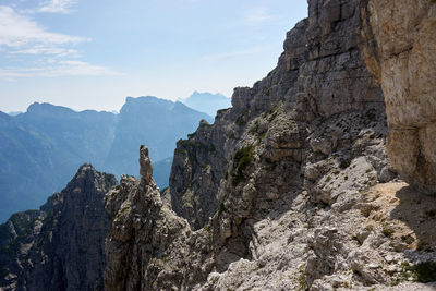 Scenic view of mountain against sky