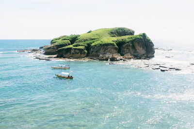 Scenic view of sea against sky