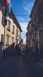 Street amidst buildings in town