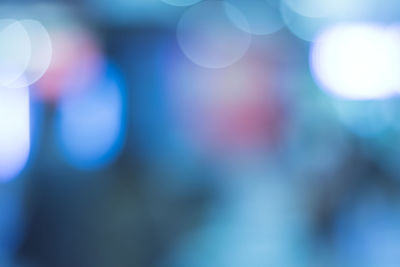 Defocused image of lights
