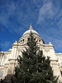 Low angle view of church against sky